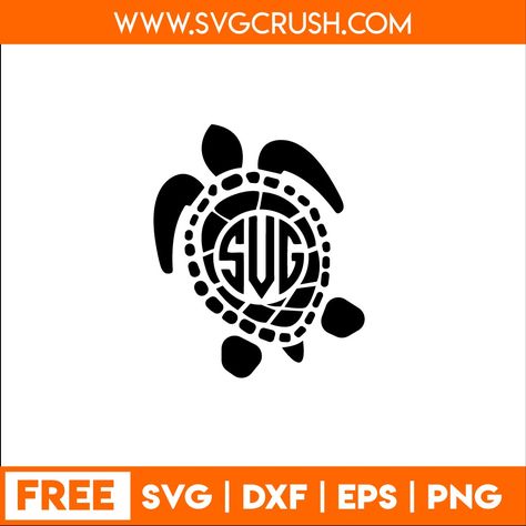 Seashell Svg Free, Sea Turtle Svg Free, Turtle Svg Free, Cricut Monogram Font, Cricut Gifts, Cricut Business, Cricut Monogram, Free Svg Files For Cricut, Cricut Tips