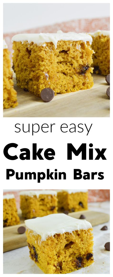 Cake Mix Pumpkin Bars, Cake Mix Crust, Gluten Free Pumpkin Desserts, Cake Mix Pumpkin, Easy Pumpkin Bars, Desserts Fall, Pumpkin Cake Mix, Cake Mix Bars, Spice Cake Mix And Pumpkin