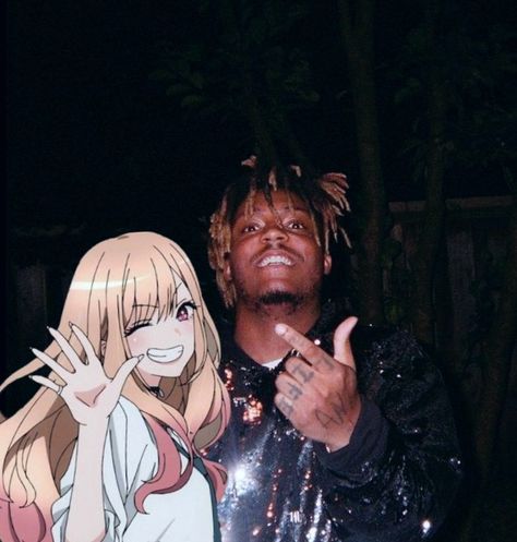 Celebrities With Anime Characters, Arte Madi, Rapper And Anime, Gangsta Anime, Best Rapper Ever, Anime Rapper, Anime Gangster, Real Anime, Rap Aesthetic