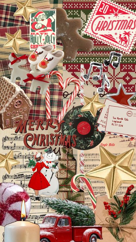 #christmasaesthetic #christmas #winter #santa #candycanes #northpole #cold #snow #gingerbread #cute #aesthetics #shuffles #collage Natal, Christmas Backrounds, Shuffles Collage, Christmas Lockscreen, Cute Aesthetics, Wallpaper Natal, Christmas Dreaming, Merry Christmas Wallpaper, Xmas Wallpaper