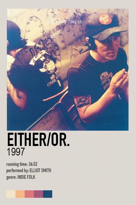 Eliot Smith, Elliot Smith, Elliott Smith, Wall Art Decor Prints, Great Albums, Band Posters, Room Posters, Music Stuff, Music Poster