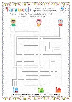 Ramadhan Kids Activity, Ramadan Games For Kids, Ramadan Preschool Activities, Ramadan Worksheets For Kids, Ramadan Kids Activities, Ramadan Worksheet, Islamic Worksheets For Kids, Ramadhan Activities, Ramadan Activities For Kids