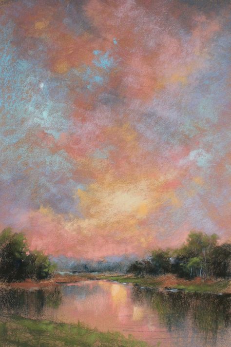 Valerie McKeehan | Original Soft Pastel Paintings | Portfolio – Valerie McKeehan Chalk Pastel Art, Soft Pastels Drawing, Chalk Pastel, Classic Wallpaper, Pastel Artwork, Pastel Landscape, Pastel Paintings, Chalk Pastels, Colorful Landscape