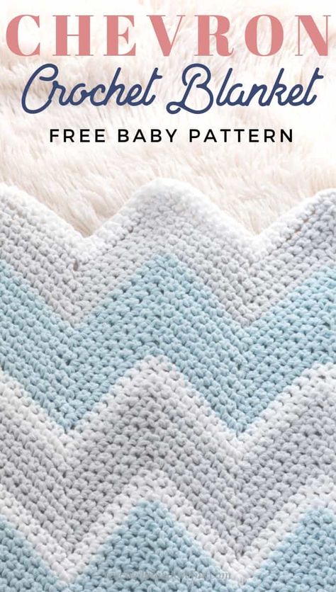 Crochet Borders For Blankets, Chevron Crochet Blanket, Crochet Zig Zag, Chevron Crochet Blanket Pattern, Crochet Chevron Baby Blanket, Chevron Crochet Patterns, Baby Blanket Crochet Pattern Easy, Chevron Baby Blanket, Crochet Ripple Pattern