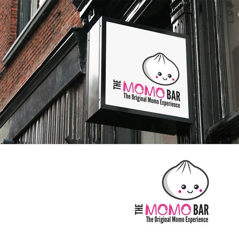 The Momo Bar in Logo Design Inspiration by Soda Pop Graphics Shop Momo Shop Design, Momos Shop Design, Momo Logo Design Ideas, Dumpling Logo Design, Momo Logo Design, Momos Logo, Dumpling Tattoo, Bar Graphic Design, Unique Logo Ideas