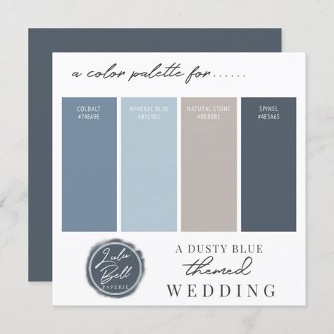 Navy Color Palette, Gray Color Palette, Green Color Combinations, Blue Color Combinations, Dusty Blue Wedding, Grey Color Palette, Hex Color Codes, Green Colour Palette, Dusty Blue Weddings