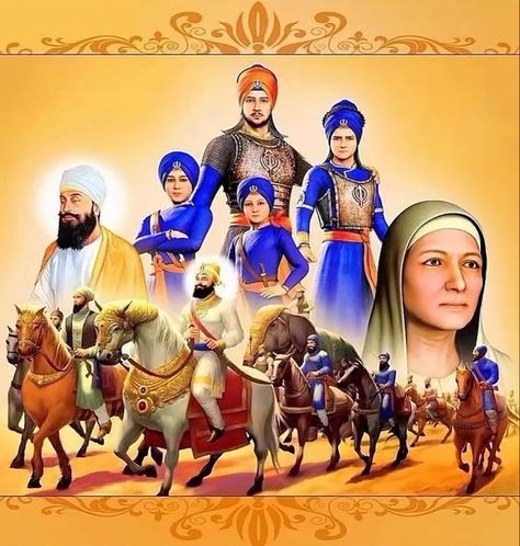 Char Sahibzade, Char Sahibzade Pics, Sikhism Beliefs, Golden Temple Wallpaper, Guru Nanak Photo, Guru Gobind Singh Ji, Wallpaper Iphone Ios7, Warrior Paint, Warrior Images