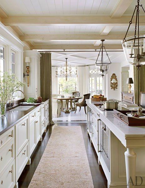 Kitchen Cased Opening, Window Kitchen Design, Gaggenau Cooktop, Kitchen Large Windows, Lefroy Brooks, Main Kitchen, Before After Kitchen, Interior Dapur, Classic White Kitchen