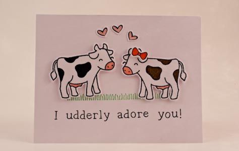 I udderly adore you! Gnome Sweet Gnome, Lawn Fawn Blog, Lawn Fawn Stamps, Lawn Fawn Cards, Lawn Fawn, On The Farm, Adore You, Love Wedding, Crafty Diy