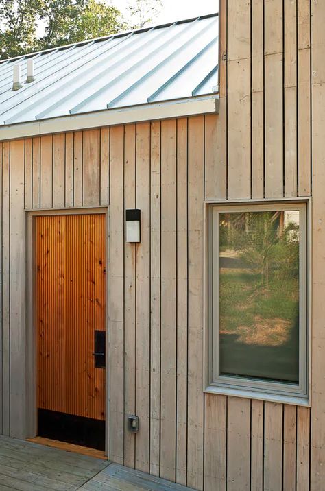 Wood Cladding Exterior, Redwood Siding, Eastern White Cedar, Fasad Design, Hardie Board, Wooden Cladding, Cedar Cladding, Wood Facade, Vertical Siding