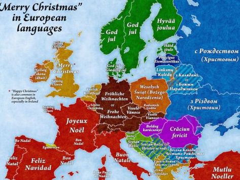 Mapped: How to wish someone a Merry Christmas in every European country Merry Christmas In French, Europe Language, Planet Map, Language Map, Cool Maps, Interesting Maps, Earth Planet, Vintage History, European Languages