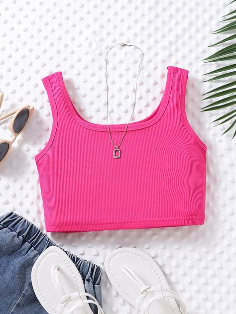 Preppy Tank Tops, Ribbed Knit Tank Top, Knit Tank Top, Top Tank, Pink Tank, Knit Tank, Pink Tank Top, Knitted Tank Top, Knit Tanks