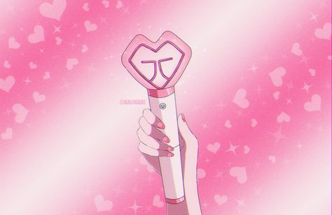 Lightsticks Kpop, Virtual Aesthetic, Lightstick Ideas, Kpop Lightsticks, Kpop Lightstick, Light Stick, Kpop Drawings, Kpop Merch, 90s Anime