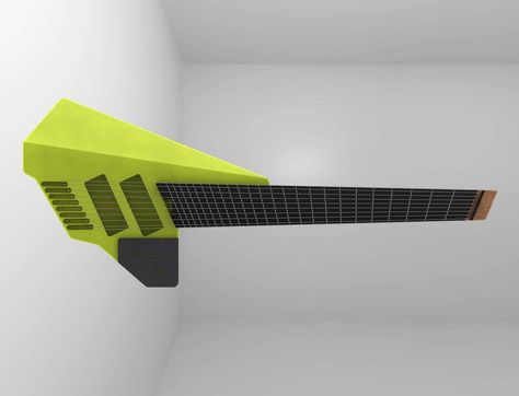 Rick Toone Guitar, Cyberpunk Guitar, Weird Guitars, Guitar Shapes, Electric Guitar Design, Guitar Ideas, Guitar Building, Guitar Art, Custom Guitars