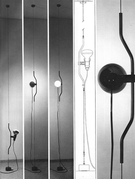 Sound Installation, Achille Castiglioni, I Love Lamp, Spatial Design, Suspended Lighting, Arc Lamp, Italian Lighting, Arc Floor Lamps, Standing Lamp