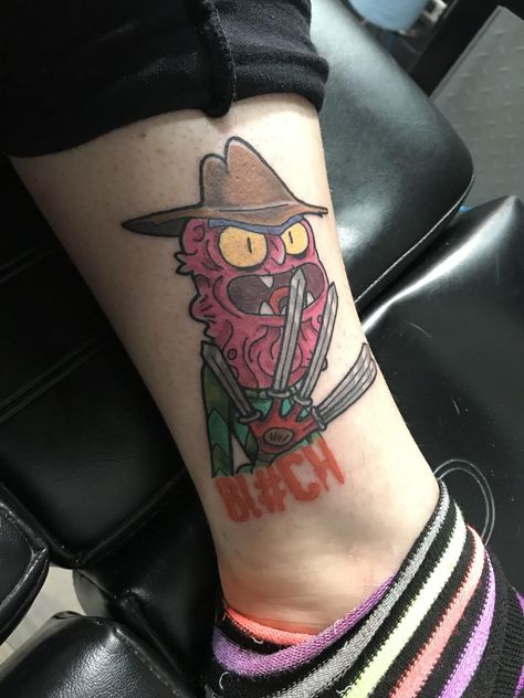 Scary Terry Tattoo, Scary Terry, Rick And Morty Tattoo, Crystal Tattoo, Rick And Morty, Dope Tattoos, Sleeve Tattoos, Tatting, Tattoos