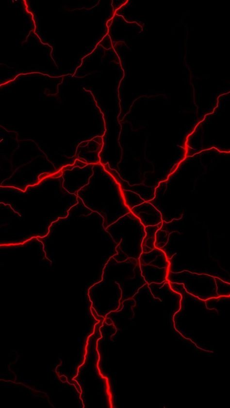 Red Lightning, Red Wallpaper, Black Background, Screen, Iphone, Red, Black