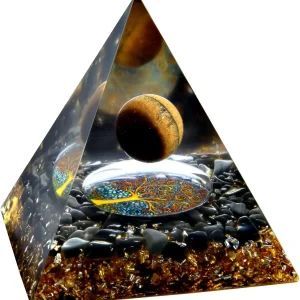 Orgone Pyramid for Positive Energy, Crystal Pyramid Orgonite Pyramid Protection 1.The Crystal Pyramid Is A Widely Used Receiver That Gathers Cosmic Energy For The Yoga,Meditation,And Spirituality.It Will Gather The Power Of The Universe Which Has A Significant Effect On Cleaning,Purifying, Healing, And Enhancing The Personal Energy Level. 2.The Crystals Pyramid Is Genuine Material Made Of Healing Crystals Chips,Copper Wire,Crushed Copper,Resin Etc. 3.Healing Crystal Use Pure Natural Crystals... Pyramid Healing, Power Of The Universe, Orgone Pyramid, Orgonite Pyramids, Personal Energy, Crystal Pyramid, Cosmic Energy, Energy Level, Healing Crystals