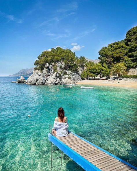 Brela Croatia, Dominic Cooper, Nice Ideas, Island Beach, Albania, Beach Photos, Summer Aesthetic, Glamping, Croatia