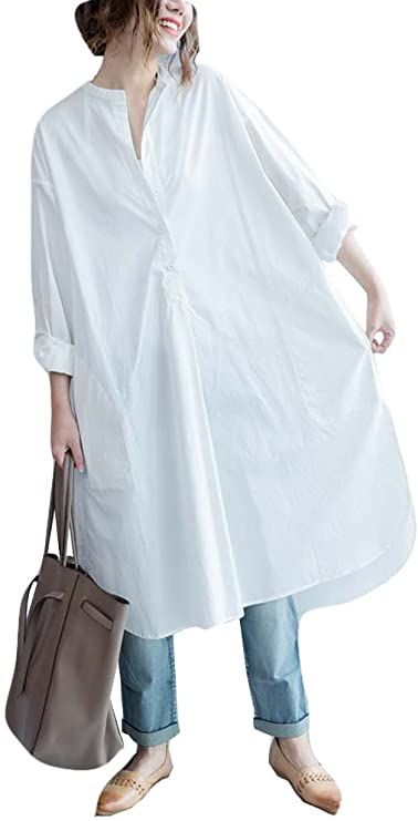 Long White Shirt Dress, Long White Shirt, Baggy Dresses, Loose Midi Dress, Long Black Cardigan, Button Down Shirt Dress, Dresses Plus Size, Shirt Dress Casual, Dress Shirts For Women