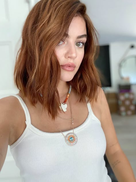 Ginger Hair Color, What Is, Hair Color Auburn, Lucy Hale, Auburn Hair, Mid Length Hair, Red Hair Color, Hair Inspiration Color, Hair Inspo Color