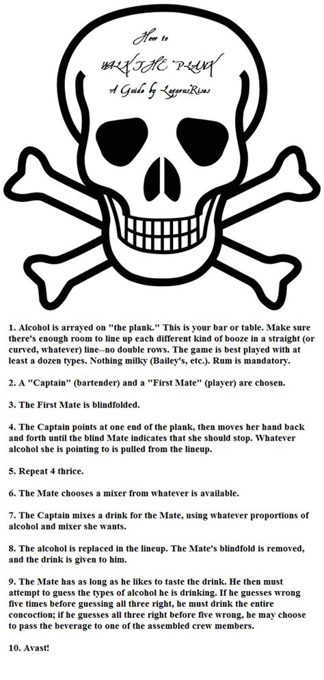 A Drinking Game Fit For a True Pirate Walk The Plank Game, Beer Olympic, Mystery Dinner Party, Fun Drinking Games, Walking The Plank, Mystery Dinner, Pirate Theme Party, 29th Birthday, Party Scene