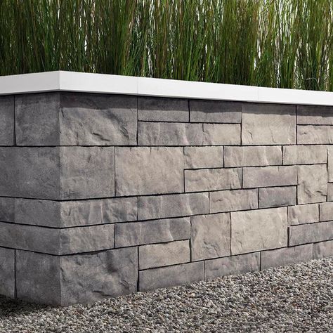 Black Retaining Wall, Beach Stairs, Cape Cod House Exterior, Building A Retaining Wall, Garden Retaining Wall, Shale Grey, Outdoor Water Feature, Brick Garden, Landscaping Retaining Walls