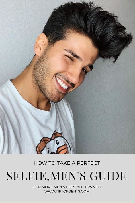 Better Selfies Tips, Selfie Tips For Men, How To Take A Good Selfie Men, Instagram Men Posts, Selfie Poses Men Faces, Mens Selfie Poses, Taking Selfies Poses, Men Selfie Poses Ideas, How To Take A Good Selfie