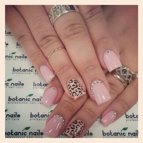 Please follow us on instagram Twitter Facebook foursquare pinterest @Botanic Nails Pink Cheetah Nails, Nails Light Pink, Nail Ink, Botanic Nails, Cheetah Nail Designs, Cute Pink Nails, Baby Pink Nails, Cheetah Nails, Leopard Print Nails