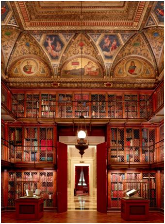 Cozy Library, Dream Library, New York City Photos, Beautiful Library, City Library, Morgan Library, The Morgan, Home Libraries, Reading Room