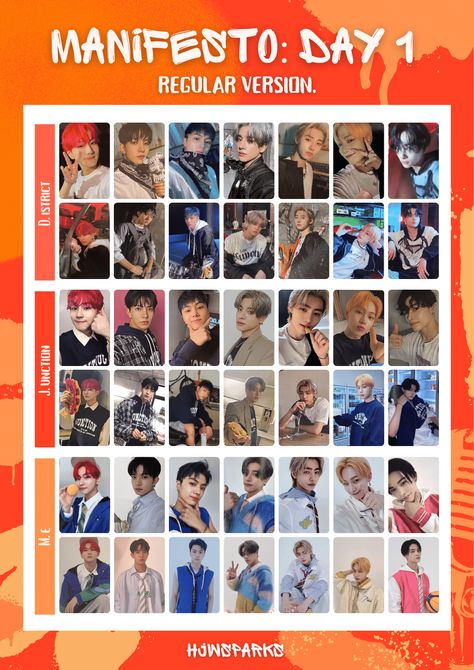 Manifesto: Day 1 Manifesto Photocard Template, Manifesto Day 1 Photocards, Enhypen Manifesto Day 1, Manifesto Day 1, Enhypen Manifesto, Photocards Template, Cut Recipe, Photocard Template, Photo Card Template