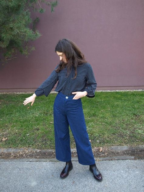 A symphony of a dream outfit with Persephone pants – pattern by Anna Allen Clothing – The Sewing Room / Šivaona Persephone Pants, Burda Style Magazine, Style Hacks, Style Magazine, Burda Style, Pants Pattern, Sewing Room, Workout Pants, Perfect Outfit