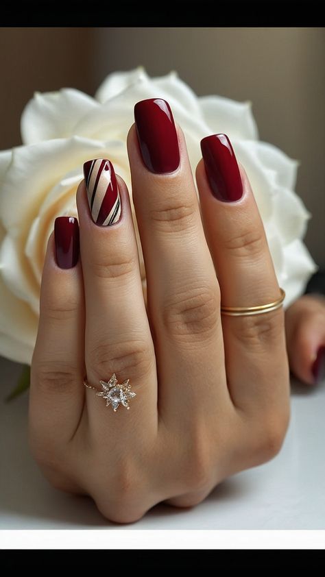 Discover elegant and trendy burgundy nails designs in dark red hues Get inspired with classy black and short French tip ideas polish art chrome acrylic and more Elevate your nail game with these chic burgundy nail designs Burgundy Nails With Black Design, Burgundy Toe Nails Designs, Short French Tip Ideas, Maroon Nail Designs Burgundy, French Tip Ideas, Maroon Nail Designs, Burgundy Nail Art, Short French Tip, Burgundy Nail Polish