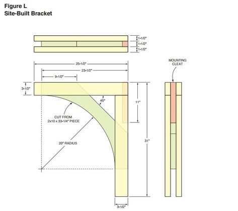 Corbel or Bracket Layout / Pattern - Woodwork City Free Woodworking Plans Garage Arbor, Pergola Garage, Pergola Over Garage, Pergola Over Deck, Exterior Decorating Ideas, Pergola Garage Door, Trellis Arbor, Boat Canopy, Door Pergola