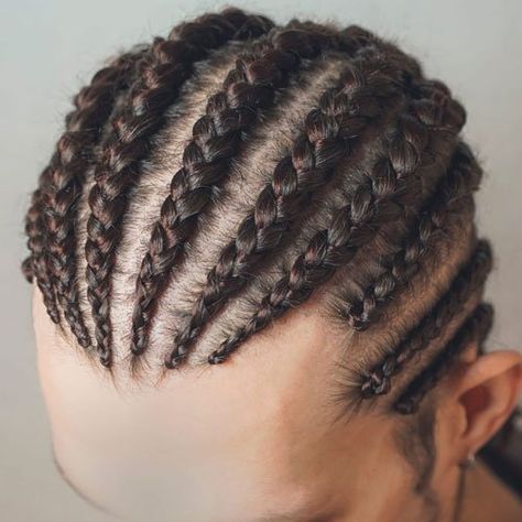 35 Best Cornrow Hairstyles For Men (2021 Braid Styles) French Braids Men, Cornrow Braids Men, Braided Man Bun, Toddler Hair Styles, Man Bun Hairstyles, Cornrow Hairstyles For Men, Braids Pictures, Natural Braids, Plaits Hairstyles