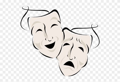 Acting Drawing, Mask Drawing, Theatre Masks, Free Clipart, Png Transparent, Transparent Png, Drawing Ideas, Acting, Clip Art