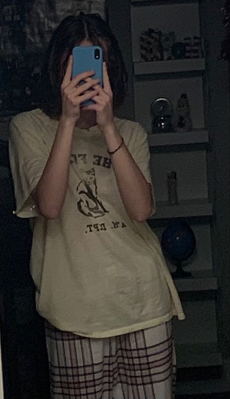 Baggy Pjs Aesthetic, Oversized Tshirt Pajamas, Big Tshirt Aesthetic, Women Pjs Aesthetic, Aesthetic Pjs Male, Baggy Pjs, Oversized Pjs, Grunge Pjs, Pjs Aesthetic