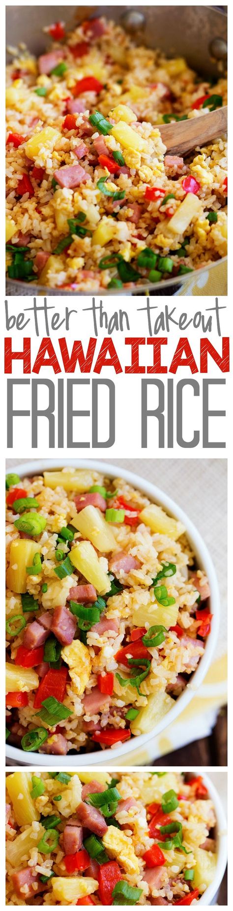 Hawaiian Fried Rice, Ham Pineapple, Better Than Takeout, Mapo Tofu, Recipe Critic, Hawaiian Food, Asian Dishes, Blow Your Mind, Pork Recipes