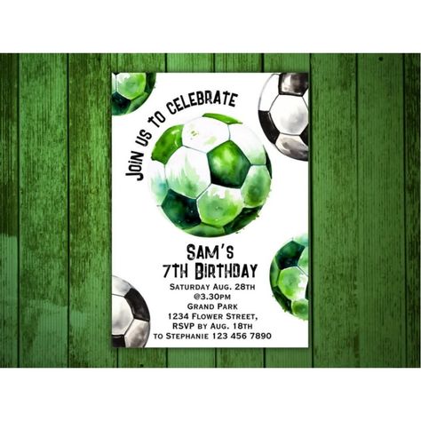 Soccer Birthday Invitation - Soccer Party Sports Invitation, Soccer Birthday Invitation, Soccer Birthday Party, Soccer Birthday Parties, Birthday Party Accessories, Soccer Birthday, Soccer Party, Football Birthday, Enjoy Every Moment