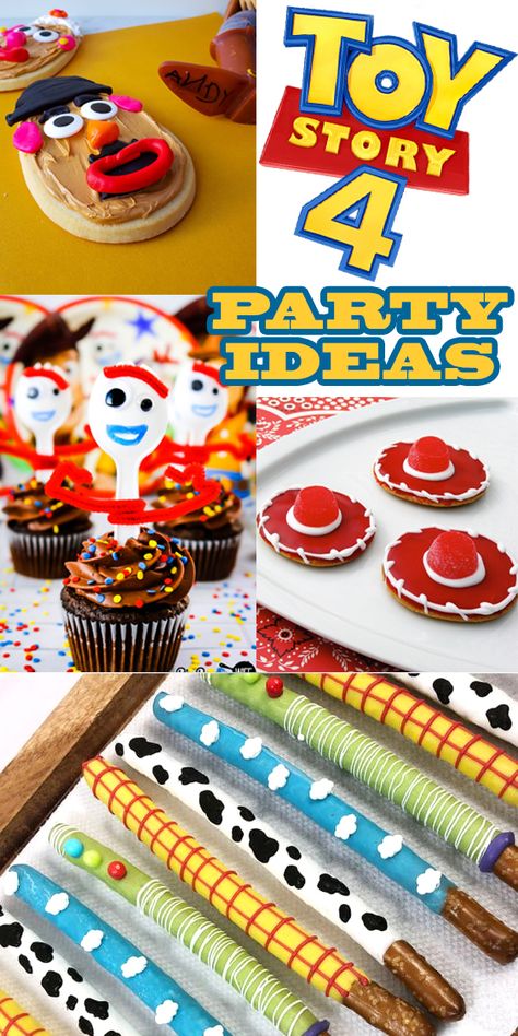 Easy Peasy Toy Story Party Food Ideas! - Brownie Bites Blog Toy Story Party Food, Toy Story Food, Toy Story Cupcakes, Toy Story Cookies, Toy Story Party Decorations, Toy Story Baby, Toy Story Theme, Toy Story Cakes, Toy Story Birthday Party