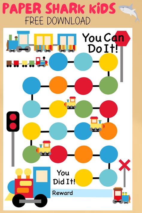 Does your little one need a little extra motivation? Maybe this train reward charts could do the trick. #rewardchart #stickerchart #behaviourchart #behaviourcharts #kidsreward #kidsrewardchart #behaviourchart #pottytraining #chorechart #chorecharts #chorechartsforkids #routinesforkids #positiveparenting #positiveparentingtips #positiveparentingstrategies #positiveparentingsolutions Train Preschool Activities, Sticker Chart Printable, Reward Chart Template, Classroom Behavior Chart, Work Incentives, Free Classroom Printables, Printable Reward Charts, Reward Charts, Potty Training Chart