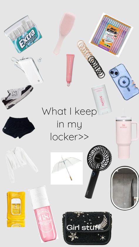 POV you keep way to much stuff in your locker…. What To Keep In Your School Locker, Middle School Locker Ideas, High School Decor, Bic Pencils, Middle School Life, School Locker, School Decor, School Lockers, My School