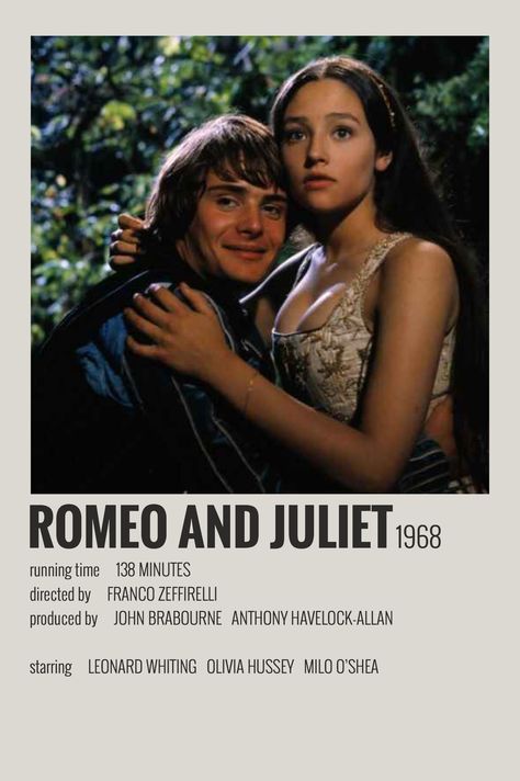 Show Polaroid Poster, Romeo And Juliet Poster, Romeo Ve Juliet, Juliet Movie, Iconic Movie Posters, Movie Card, Romeo Y Julieta, Film Posters Minimalist, Film Poster Design