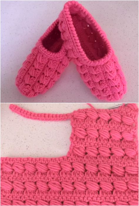 Crochet Bedroom Slippers, Crochet Slippers Thick Yarn, Crochet Slippers Non Slip, Crochet One Piece Slippers, Crochet Women’s Slippers, Crochet Slippers Adult Free Pattern, Easy Crochet Slippers, Crochet Slipper Pattern, Designer Slippers