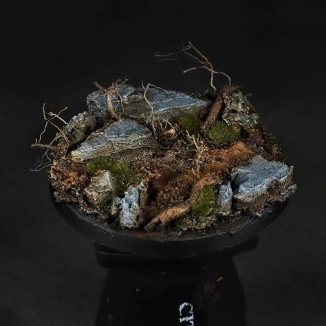 Forest Bases Miniature, Warhammer Basing, Swamp Terrain, Forest Terrain, 40k Bases, Warhammer Bases, Miniature Basing, Warhammer 40k Necrons, Dnd Minis