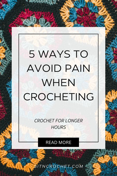 Don't let pain cramp your crochet style! Discover 5 essential tips to help you crochet comfortably and avoid strain. From ergonomic hooks to proper posture, these tips will keep you pain-free while you create. Click to read more! #crochet #crochetingtips #ergonomics #crafting #painfree Crochet Bloggers, Ergonomic Crochet Hook, Crochet Style, Good Posture, Pain Free, Facebook Group, Crochet Fashion, 5 Ways, I Saw