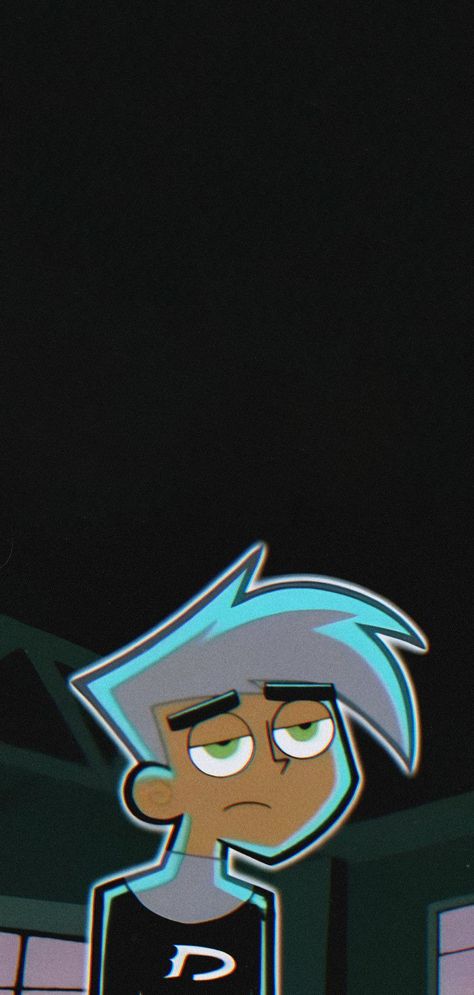 Danny Phantom Iphone Wallpaper, 2000s Cartoon Wallpaper, Danny Phantom Wallpaper Iphone, Johnny Phantom, Nickelodeon Wallpaper, Danny Phantom Wallpaper, Danny Phantom Aesthetic, Danny Phantom Pfp, Danny Phantom Fan Art