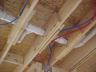 enter image description here Plumbing Rough In, House Plumbing, Pex Plumbing, Toilet Drain, Structural Engineer, Pex Tubing, Framing Construction, Steel Framing, Rough Plumbing