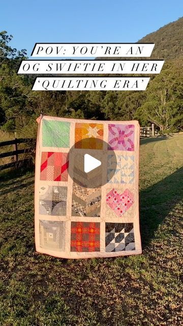 Darling Life on Instagram: "When you’re an OG Taylor Swift fan living in her Quilting Era, you’re obviously going to make a quilt to commemorate The Eras Tour. I was halfway through designing this when her new album was announced, so I had to include it too! The blocks are a mix of traditional and modern blocks, constructed by @semichaotic and myself during the Australian leg of the tour. The quilted selvedge friendship cuff I wore to the concert in Sydney made the perfect quilt label.

12” block set list:

🌿 Taylor Swift | Double T
⭐️ Fearless | Offset sawtooth (inspired by @craftykristinf)
💜 Speak Now | Double wedding ring
🧣 Red | Twisted scarf (inspied by @patchwork_bliss Ribbon Dance)
🪿 1989 | flying geese, aka ‘gulls’
🐍 Reputation | snake path
💖 Lover | HST heart
🌲 Folklore | L Taylor Swift Quilt, Taylor Swift Diy, Reputation Snake, Auntie Era, Ribbon Dance, Twisted Scarf, Double Wedding Ring, Make A Quilt, Taylor Swift Speak Now