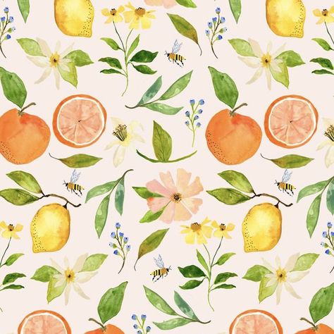 Citrus Garden, Free Coloring Sheets, Scarf Tie, Pink Art Print, Fruit Print, Iphone Background Wallpaper, Pink Art, Pottery Painting, Free Coloring